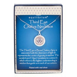 Third Eye Chakra Necklace - Rose Quartz