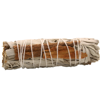White Sage and Cinnamon Smudge Stick