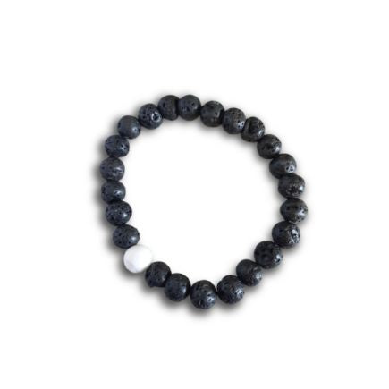 Lava Stone Howlite Bracelet
