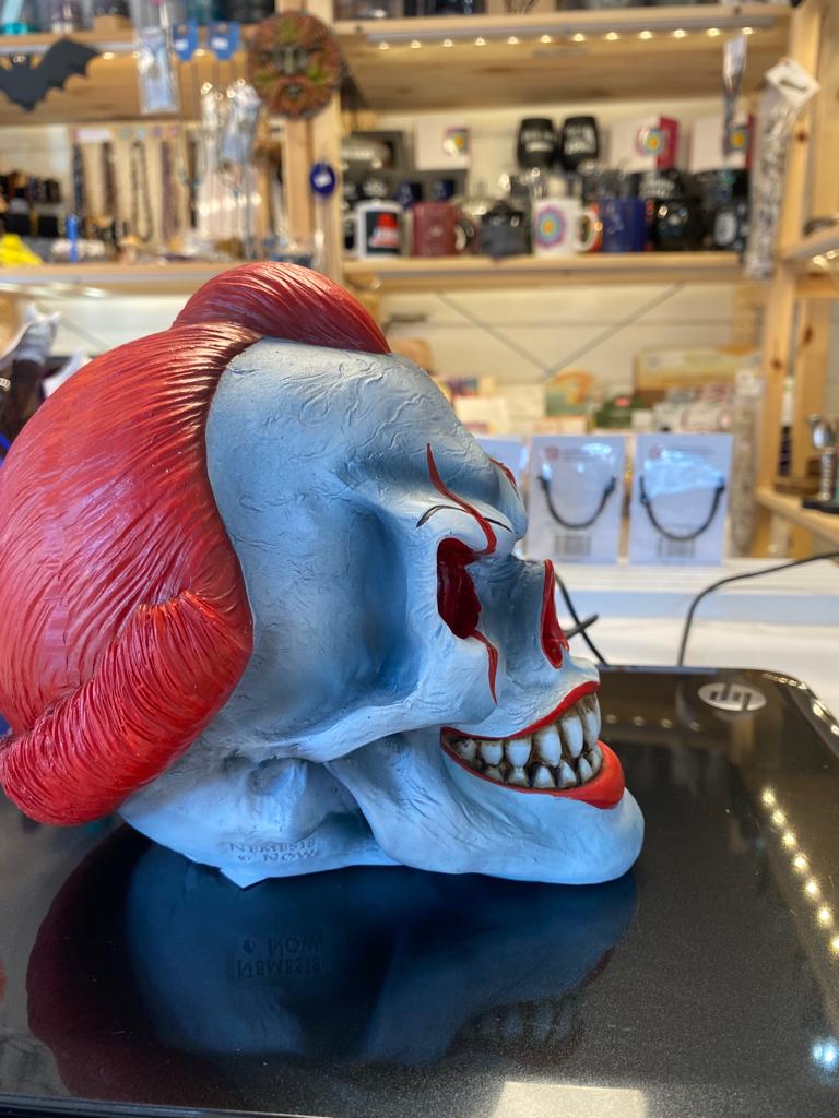 Play Time Skull Ornament Scary Horror Clown Head