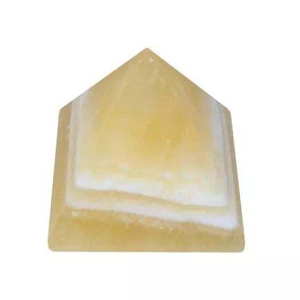 Orange Calcite Pyramid