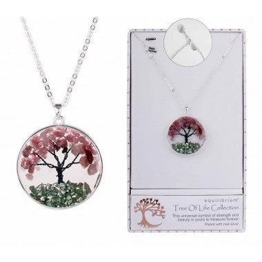 Tree of Life Lapis Round Necklace