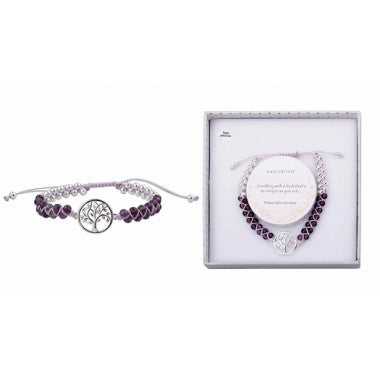 Tree of Life Amethyst Bracelet