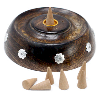 Mango Wood Cone & Stick Burner
