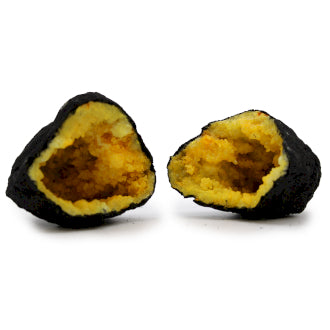 Whole Black and Yellow Geode