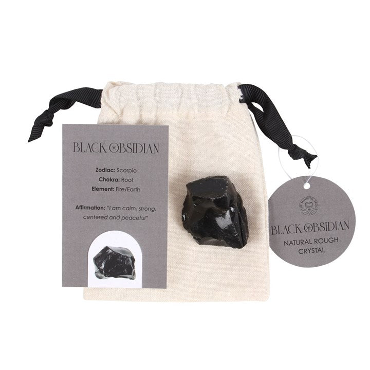 Black Obsidian Natural Rough Crystal