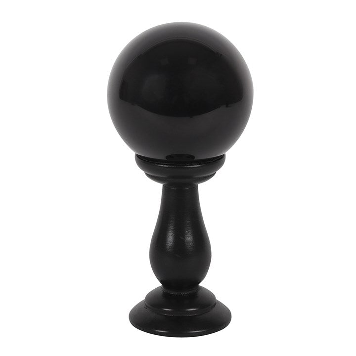 The Fortune Teller Black Glass Crystal Ball