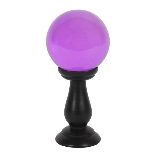 The Fortune Teller Purple Glass Crystal Ball