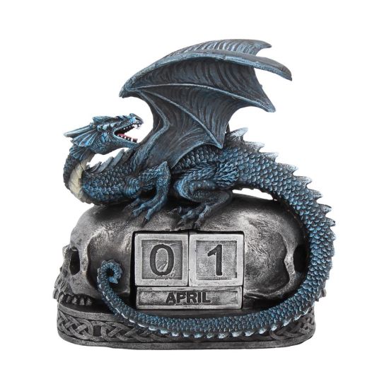 Blue Dragon and Skulls Year Keeper