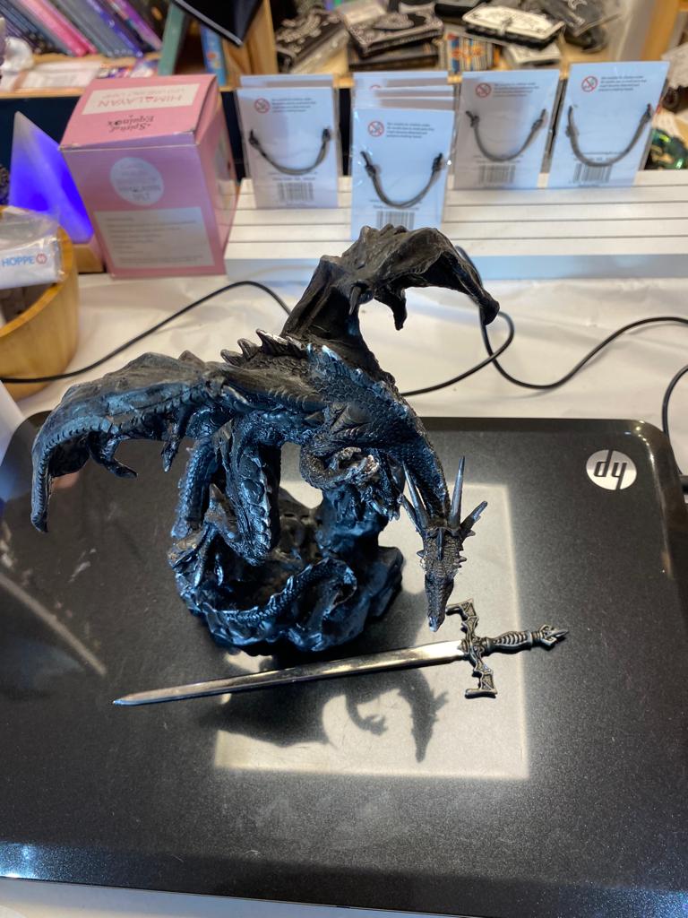 Desc Gothic Black Dragon Sword